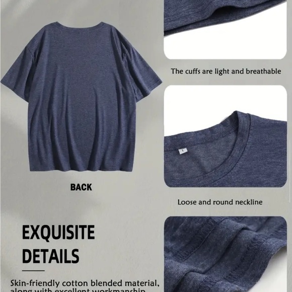 New! Graphic Navy Blue Women's Top I’d Rather Be Thrifting Sz XL - Picture 5 of 5